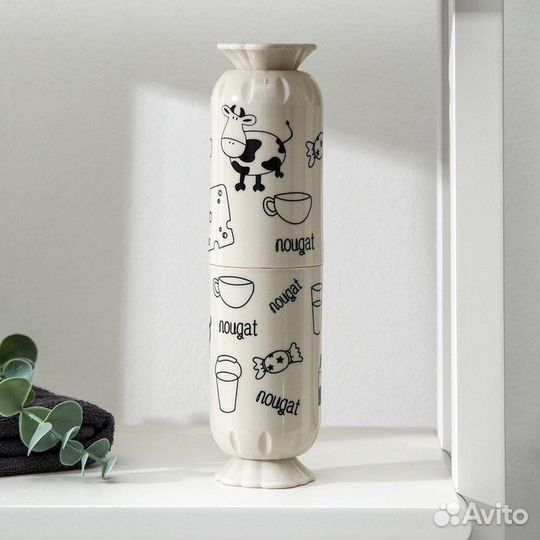 Футляр для зубной щётки и пасты «Конфета», 21,8 см