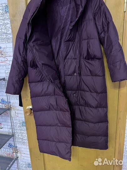 Пуховик женский длинный 46 размер