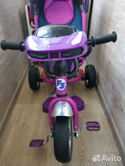 Детский велосипед с ручкой бу