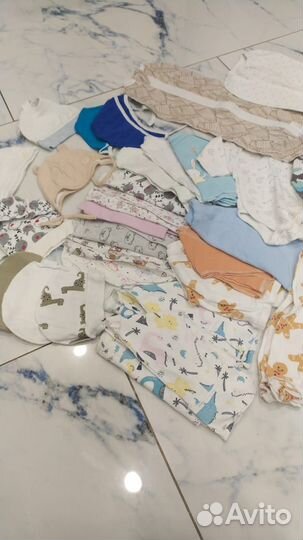 Вещи пакетом для новорождённых 56 86