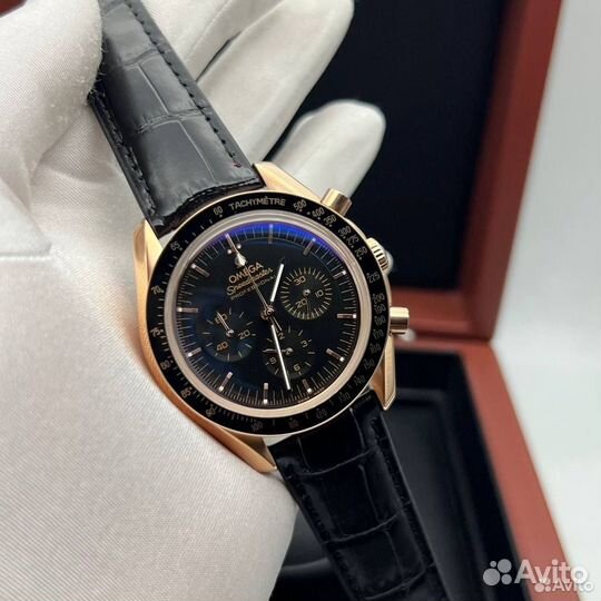 Часы Omega Speedmaster black gold