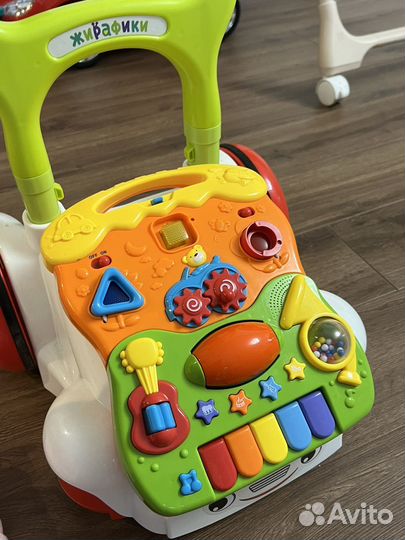 Машинка-каталка жирафики ходунки
