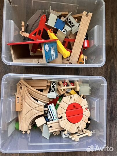 Деревянная желещная дорога IKEA (весь комплект)