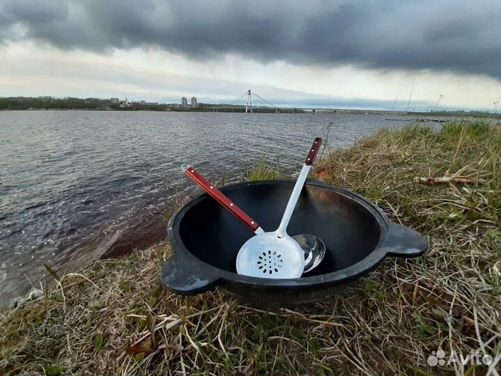 Казан чугунный узбекский 10л