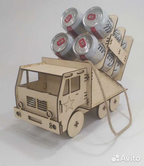 Подарок на 23 февраля Подставка под пиво танк