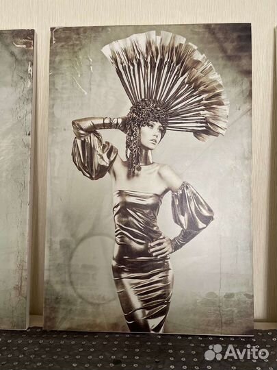 Картины-постеры 3шт. 60*40 см каждый