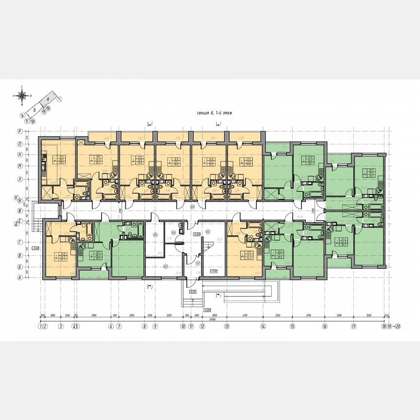 Квартира-студия, 29,9 м², 1/4 эт.