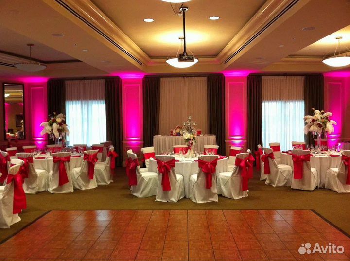 Аренда светового оборудования (подсветка зала)