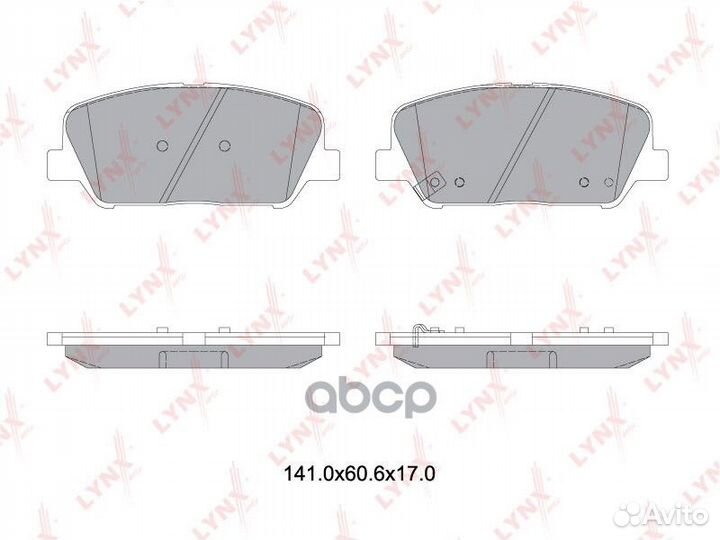 Колодки тормозные дисковые перед BD3631 LYN
