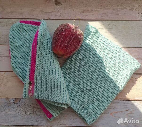 Комплект женская шапка и снуд