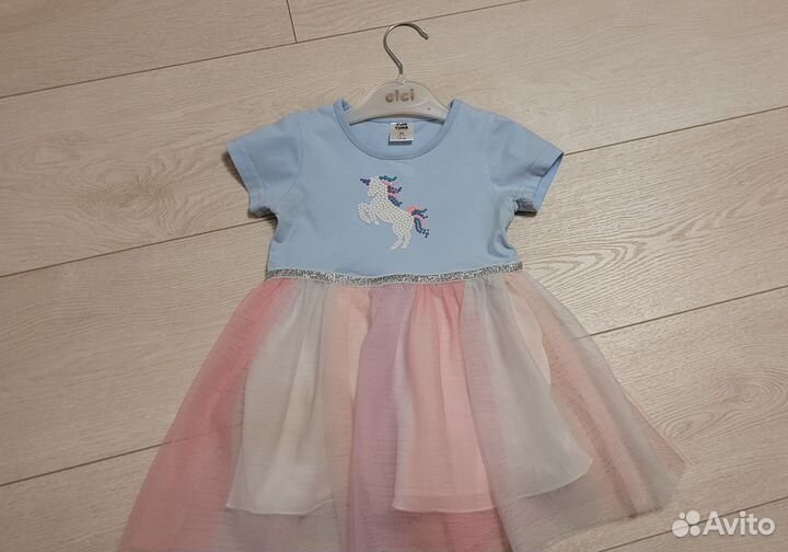 Платье с единорожкой