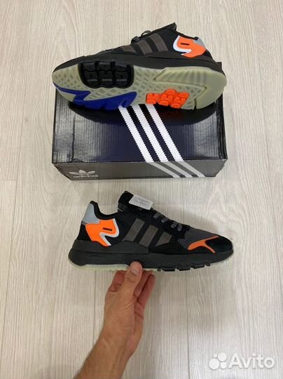 Кроссовки Adidas Nite Jogger Black Carbon (36-45)