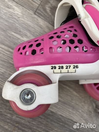 Роликовые коньки детские раздвижные 26-29р-р