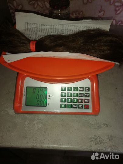 Волосы натуральные срез