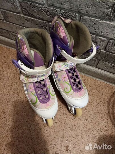 Роликовые коньки детские раздвижные