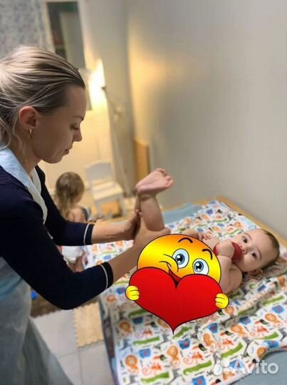 Детский массаж от 1 мес с выездом + тейпирование