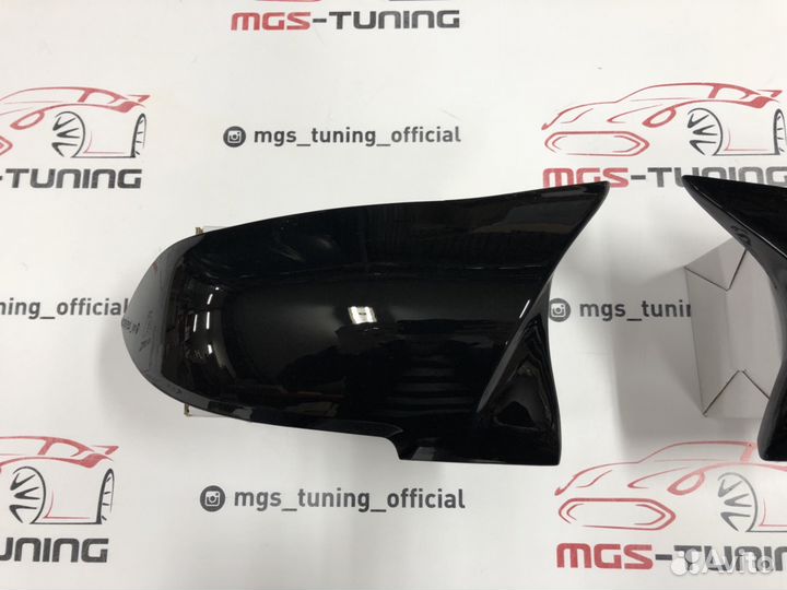 Накладки на зеркала (крышки) М2 на BMW F22 черные