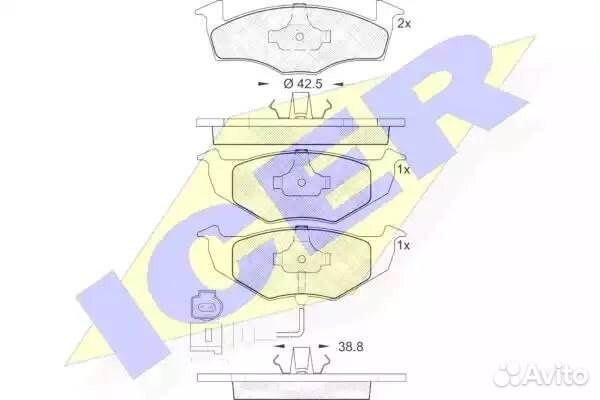 Колодки передние skoda Fabia/Roomster/Praktik/VW P