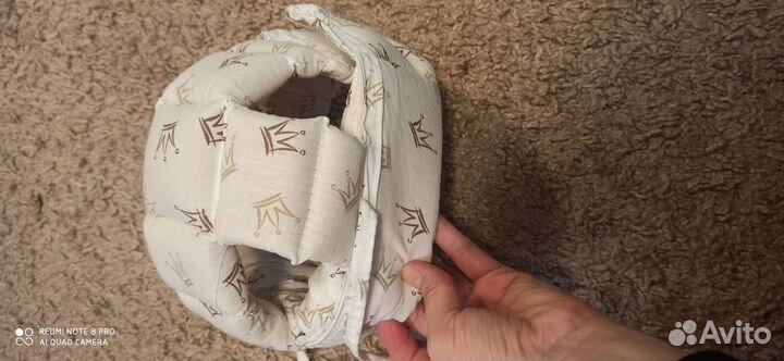 Защита для головы от падений и ударов на липучке и