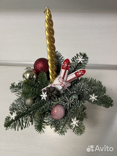 Новогодние украшения из нобилиса