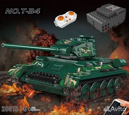 Конструктор Танк Т-34 NO20015