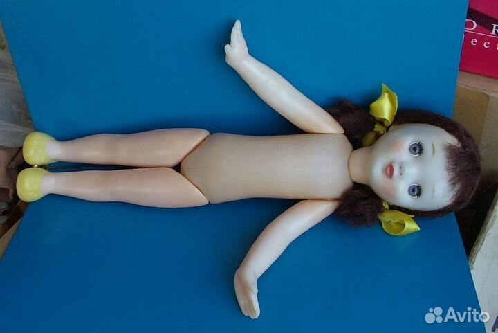 Редкая паричковая кукла пластмасса СССР разные