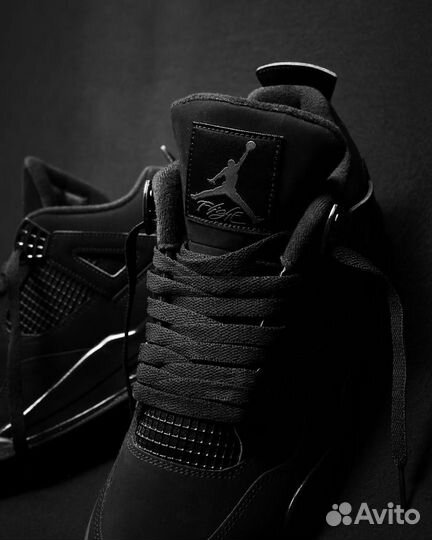 Кроссовки Nike Air Jordan 4 retro black cat luxxx