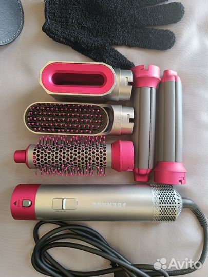 Мультистайлер, фен, стайлер для волос 5в1 в кейсе