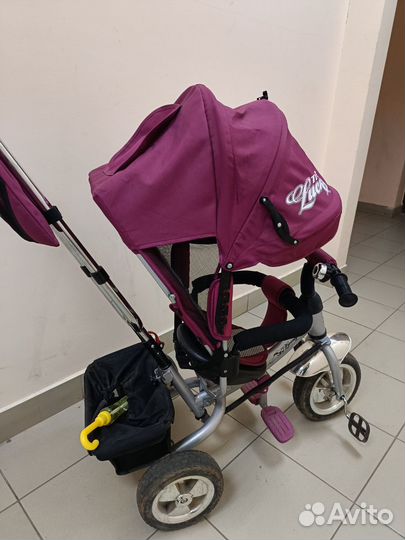 Велосипед коляска с ручкой