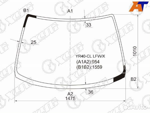Стекло лобовое toyota lite ACE noah