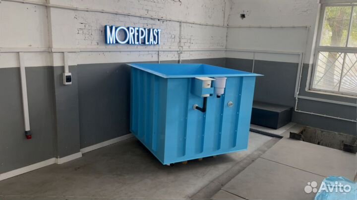 Купель квадратная с установкой 2000х1500х1000мм