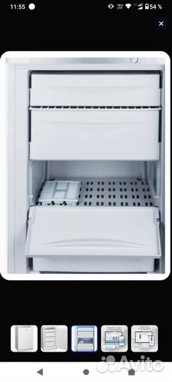 Морозильная камера Indesit SFR 100 A, 118 л, белый