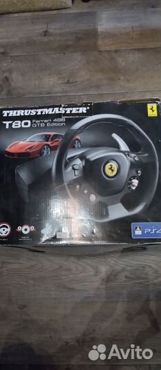 Руль и педали thrustmaster T80 Ferrari 488 GTB