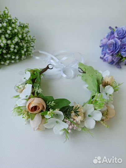 Венок на голову из цветов