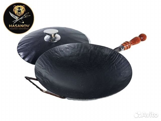 Сковорода вок вороненая