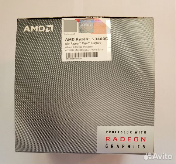 AMD Ryzen 5 3400G BOX