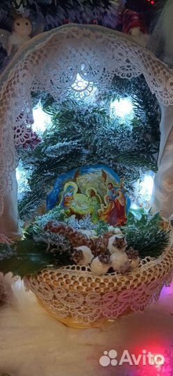 Вертеп рождественский поделка