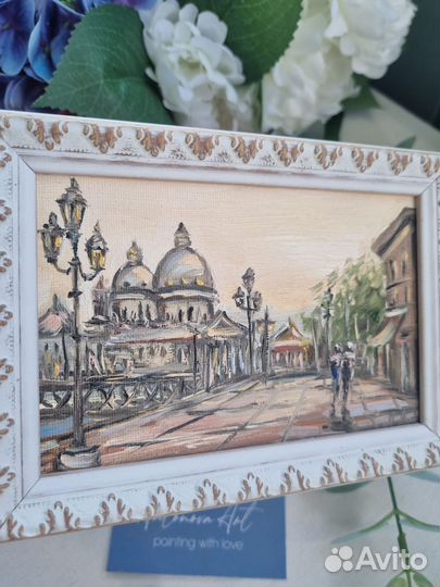 Картина маслом Венеция пейзаж с Венецией