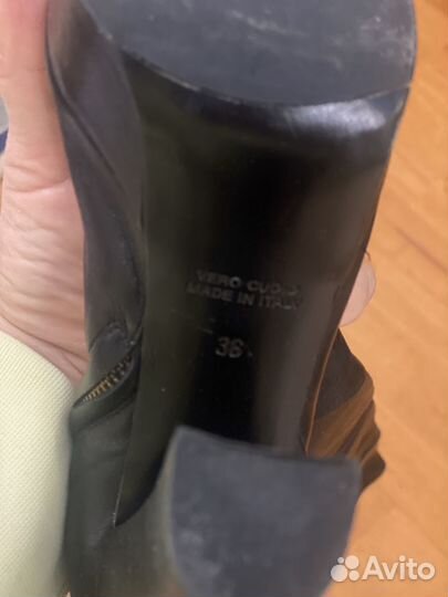 Сапоги кожаные 35