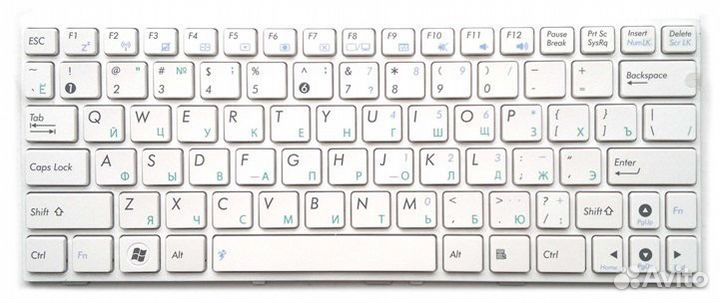 Клавиатура новая для Asus Eee PC 1005 1008 белая