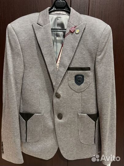 Пиджак школьный для мальчика 140