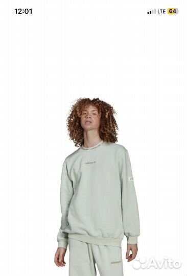 Зеленый свитшот Adidas Premium