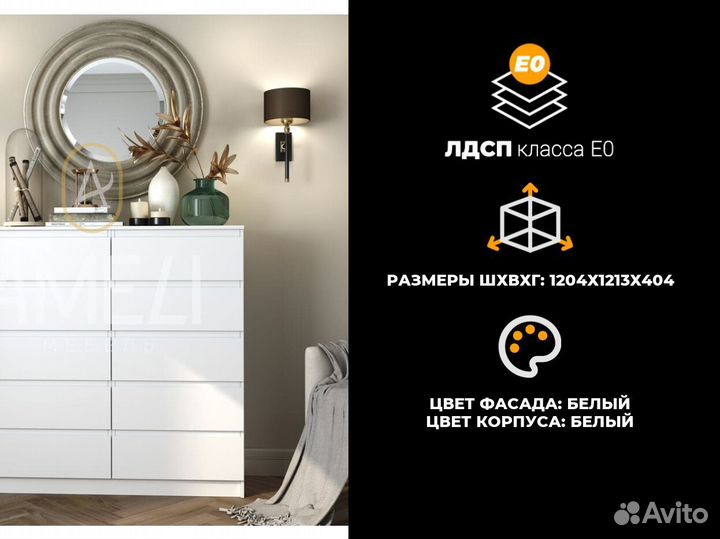 Тумба комод в стиле икеа, IKEA