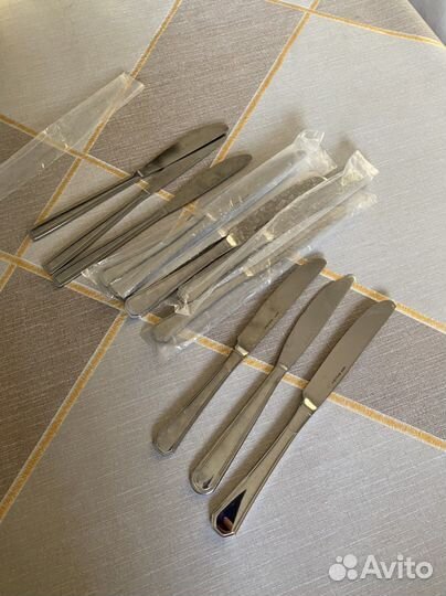 Ножи столовые 10 новые и 10 бу