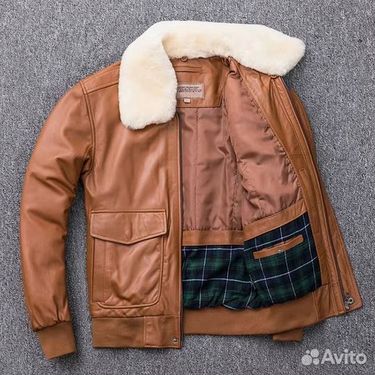 Мужская куртка из натуральной кожи