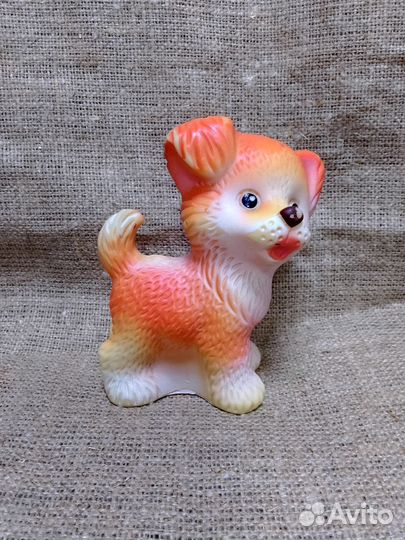 Игрушки СССР. Щенок резиновый