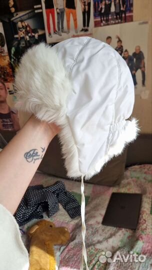 Шапка зимняя теплая детская