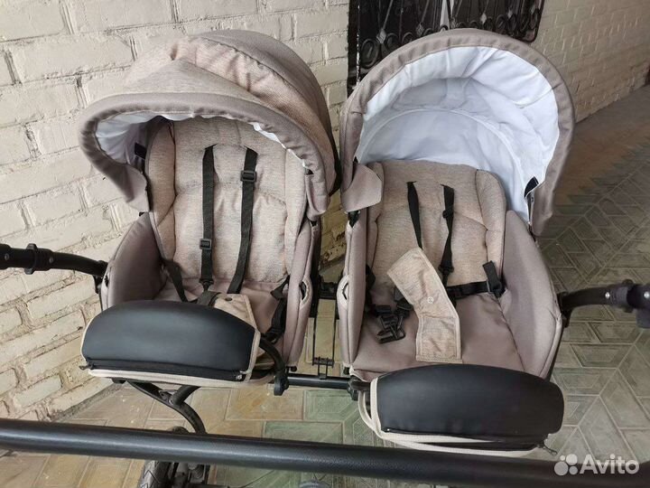 Коляска для двойни indigo