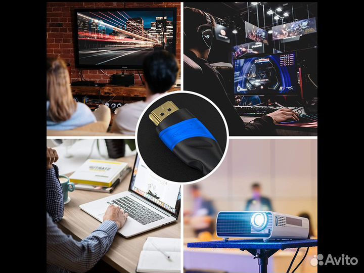 Кабель hdmi - hdmi 2.0, KabelDirekt, 1.8 м, new