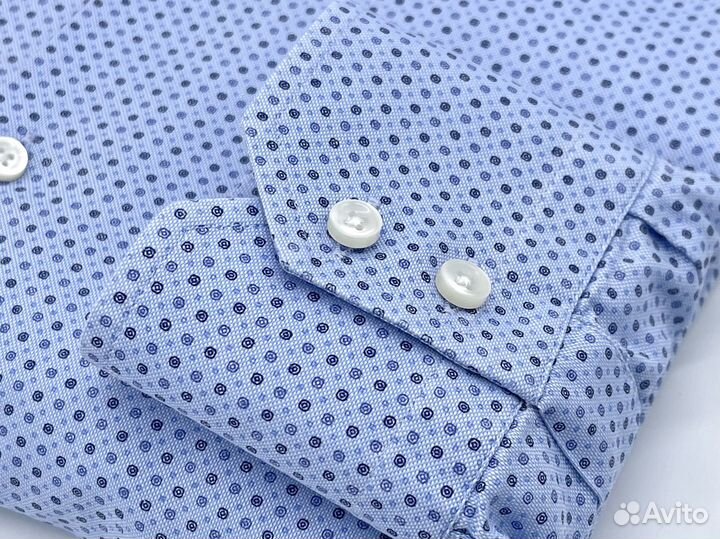 Hugo Boss 48/50 Высокий Рост Рубашка Мужская Новая